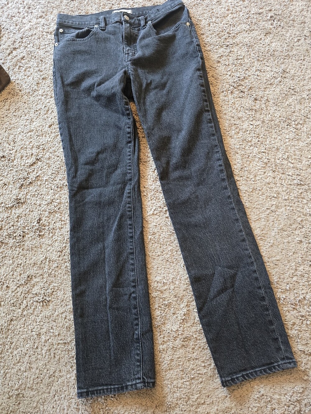Madewell The Slim Boyjean Women's Size 27 Black Denim Jeans NC343